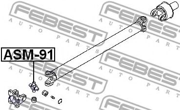 Муфта кардана FEBEST ASM-91 Муфта кардана FEBEST ASM-91