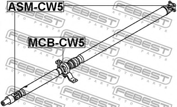Муфта кардана FEBEST ASM-CW5 Муфта кардана FEBEST ASM-CW5