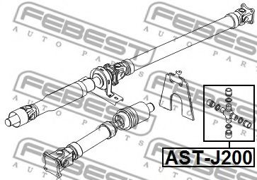 Муфта кардана FEBEST AST-J200 Муфта кардана FEBEST AST-J200