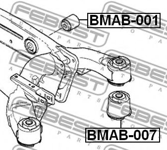 Сайлентблок задней балки FEBEST BMAB-001 Сайлентблок задней балки FEBEST BMAB-001