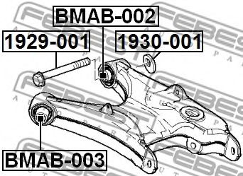 Сайлентблок рычага FEBEST BMAB-002 Сайлентблок рычага FEBEST BMAB-002