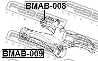 Сайлентблок рычага FEBEST BMAB-009 Сайлентблок рычага FEBEST BMAB-009