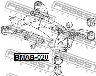 Сайлентблок задней балки FEBEST BMAB-020 Сайлентблок задней балки FEBEST BMAB-020