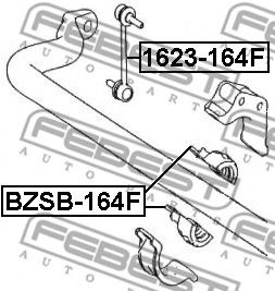 Втулка стабилизатора FEBEST BZSB-164F Втулка стабилизатора FEBEST BZSB-164F