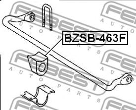 Втулка стабилизатора FEBEST BZSB-463F Втулка стабилизатора FEBEST BZSB-463F