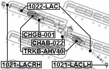 Подвеска, рулевое управление FEBEST CHAB-022 Подвеска, рулевое управление FEBEST CHAB-022