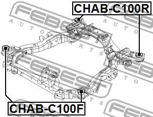 Сайлентблок задней балки FEBEST CHAB-C100F Сайлентблок задней балки FEBEST CHAB-C100F