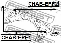 Сайлентблок рычага FEBEST CHAB-EPF2 Сайлентблок рычага FEBEST CHAB-EPF2