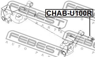Сайлентблок задней балки FEBEST CHAB-U100R Сайлентблок задней балки FEBEST CHAB-U100R