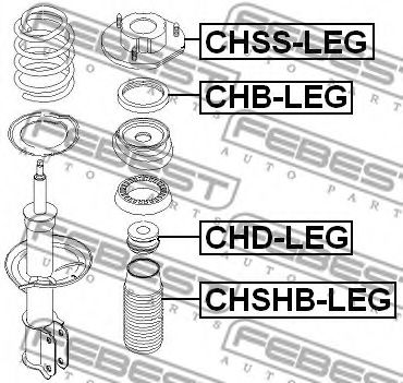 Подшипник амортизатора FEBEST CHB-LEG Подшипник амортизатора FEBEST CHB-LEG