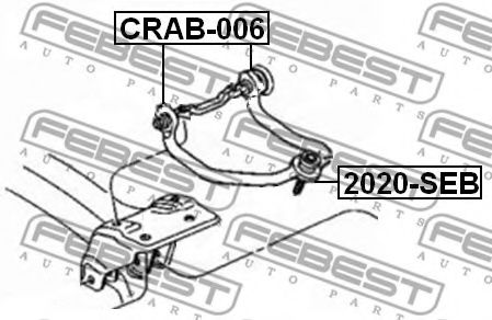 Сайлентблок рычага FEBEST CRAB-006 Сайлентблок рычага FEBEST CRAB-006