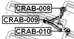 Сайлентблок рычага FEBEST CRAB-008 Сайлентблок рычага FEBEST CRAB-008