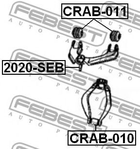 Сайлентблок рычага FEBEST CRAB-011 Сайлентблок рычага FEBEST CRAB-011