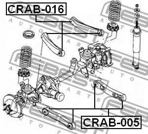 Сайлентблок рычага FEBEST CRAB-016 Сайлентблок рычага FEBEST CRAB-016