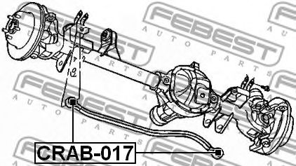Сайлентблок рычага FEBEST CRAB-017 Сайлентблок рычага FEBEST CRAB-017