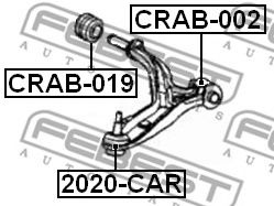 Сайлентблок рычага FEBEST CRAB-019 Сайлентблок рычага FEBEST CRAB-019