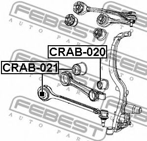 Сайлентблок рычага FEBEST CRAB-021 Сайлентблок рычага FEBEST CRAB-021