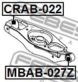 Сайлентблок рычага FEBEST CRAB-022 Сайлентблок рычага FEBEST CRAB-022