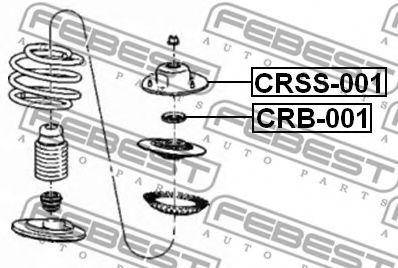Подшипник амортизатора FEBEST CRB-001 Подшипник амортизатора FEBEST CRB-001
