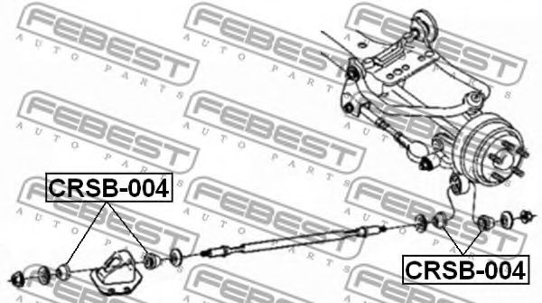 Сайлентблок рычага FEBEST CRSB-004 Сайлентблок рычага FEBEST CRSB-004