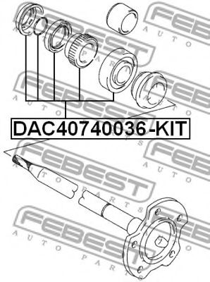 Подшипник ступицы FEBEST DAC40740036-KIT Подшипник ступицы FEBEST DAC40740036-KIT