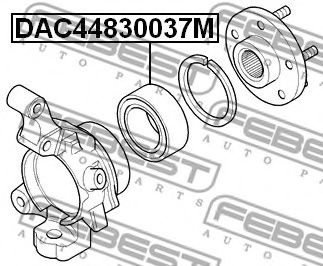 Подшипник ступицы FEBEST DAC44830037M Подшипник ступицы FEBEST DAC44830037M