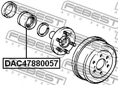 Подшипник ступицы FEBEST DAC47880057 Подшипник ступицы FEBEST DAC47880057