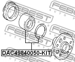 Подшипник ступицы FEBEST DAC49840050-KIT Подшипник ступицы FEBEST DAC49840050-KIT