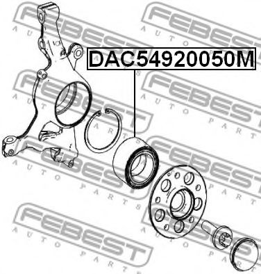 Подшипник ступицы FEBEST DAC54920050M Подшипник ступицы FEBEST DAC54920050M