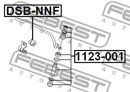 Втулка стабилизатора FEBEST DSB-NNF Втулка стабилизатора FEBEST DSB-NNF