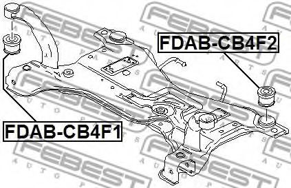 Сайлентблок задней балки FEBEST FDAB-CB4F2 Сайлентблок задней балки FEBEST FDAB-CB4F2
