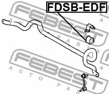 Втулка стабилизатора FEBEST FDSB-EDF Втулка стабилизатора FEBEST FDSB-EDF