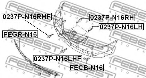 Крышка буксировочного крюка Nissan/Infiniti 622A0-BN700
