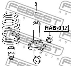 Втулка, амортизатор FEBEST HAB-017 Втулка, амортизатор FEBEST HAB-017