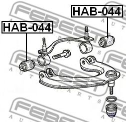 Сайлентблок рычага FEBEST HAB-044 Сайлентблок рычага FEBEST HAB-044