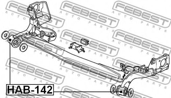Сайлентблок рычага FEBEST HAB-142 Сайлентблок рычага FEBEST HAB-142