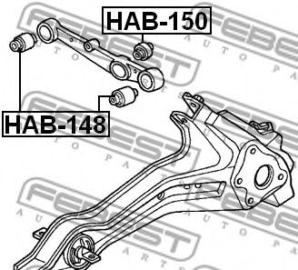 Сайлентблок рычага FEBEST HAB-150 Сайлентблок рычага FEBEST HAB-150