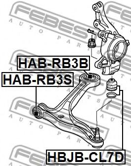 Сайлентблок рычага FEBEST HAB-RB3S Сайлентблок рычага FEBEST HAB-RB3S