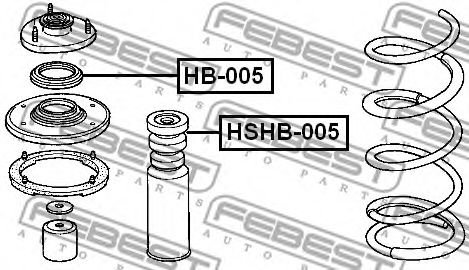 Подшипник амортизатора FEBEST HB-005 Подшипник амортизатора FEBEST HB-005