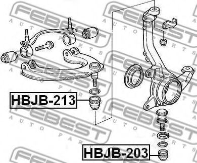 Шаровая опора комплект FEBEST HBJB-213 Шаровая опора комплект FEBEST HBJB-213