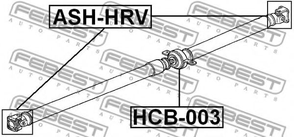 Подвесной подшипник FEBEST HCB-003 Подвесной подшипник FEBEST HCB-003
