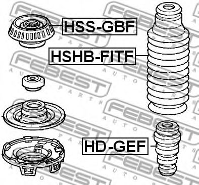 Отбойник FEBEST HD-GEF Отбойник FEBEST HD-GEF