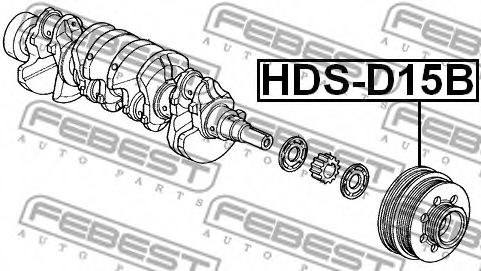Шкив коленвала FEBEST HDS-D15B Шкив коленвала FEBEST HDS-D15B