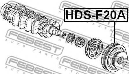 Шкив коленвала FEBEST HDS-F20A Шкив коленвала FEBEST HDS-F20A
