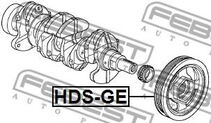 Шкив коленвала FEBEST HDS-GE Шкив коленвала FEBEST HDS-GE