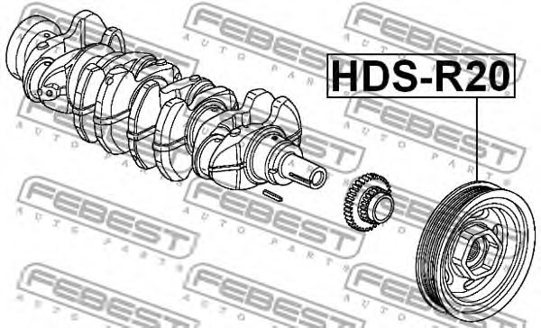 Шкив коленвала FEBEST HDS-R20 Шкив коленвала FEBEST HDS-R20