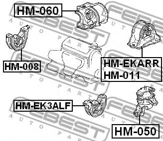 Подушка двигателя FEBEST HM-060 Подушка двигателя FEBEST HM-060