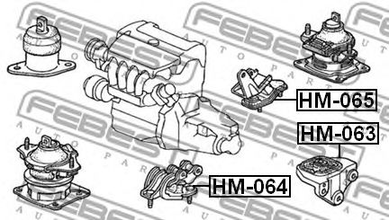 Подушка МКПП FEBEST HM-064 Подушка МКПП FEBEST HM-064