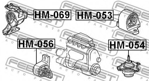 Подушка двигателя FEBEST HM-069 Подушка двигателя FEBEST HM-069