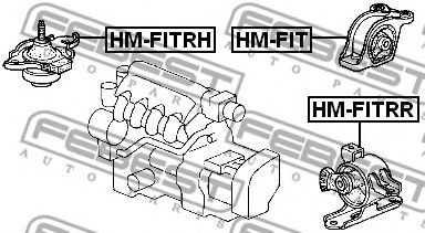 Подушка двигателя FEBEST HM-FITRH Подушка двигателя FEBEST HM-FITRH